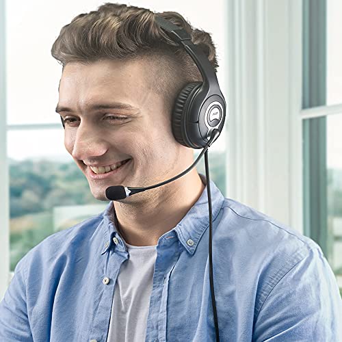 Acer Wired Headset with Flexible Omnidirectional Mic, Adjustable Headband