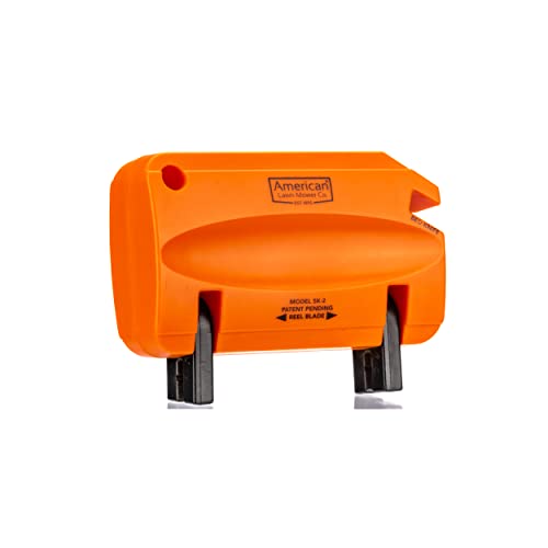 American Lawn Mower Co. SK-2 Reel Lawn Mower Hand Sharpener for Great States, American Lawn Mower, Scotts, and Earthwise Reel Mowers, Orange