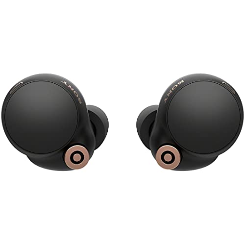 Sony WF-1000XM4 Truly Wireless Noise Cancelling Headphone - Optimised for Alexa and Google Assistant - with Built-in mic for Calls - Bluetooth Connection - Black/Copper