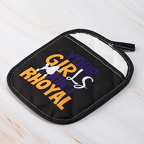 G2TUP Sigma Gamma Rho Sorority Oven Mitts Heat Resistant Your Girls Ain’t Rhoyal Kitchen Decor SGRho Sorority Gift (Your Girls Ain’t Rhoyal)