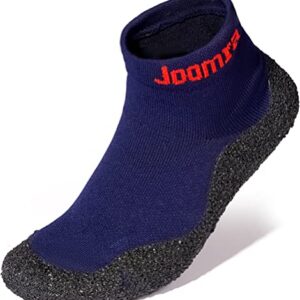 Joomra Mens Barefoot Trail Running Sock Shoes Size 10 Unisex Minimalist Pilates Zero Drop Athletic Hiking Indoor House Slipper for Women Sticky Kayaking Trekking Workout Sneaker Blue