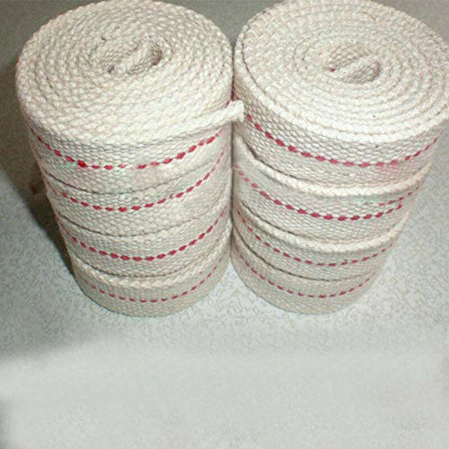 1/2" Flat Cotton Oil Lamp Wick 15foot Roll for Oil Lamps and Lanterns