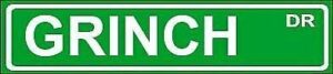 streets signs st ave dt grinch vintage wall decoration home garden kitchen art sign 4x16 inch