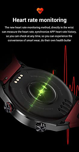 XYJ Smart Watch for Android Phones Compatible with iPhone 1.28 Inch Touch Screen Fitness Tracker with Heart Rate Monitor and Blood Oxygen Saturation 5ATM Waterproof Smartwatch for Women Men (Color :