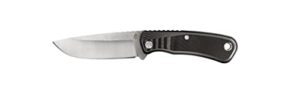 gerber gear downwind drop point - hunting knife with sheath for camping & hunting gear - olive