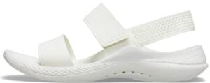 crocs literide 360 sandals for women, almost white, 6