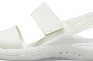 Crocs LiteRide 360 Sandals for Women, Almost White, 6