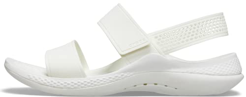 Crocs LiteRide 360 Sandals for Women, Almost White, 6