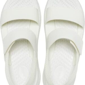 Crocs LiteRide 360 Sandals for Women, Almost White, 6