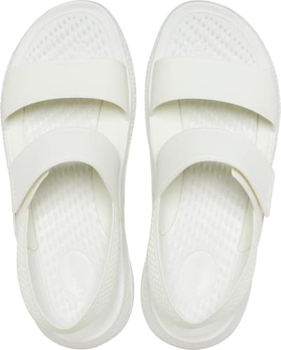 Crocs LiteRide 360 Sandals for Women, Almost White, 6