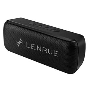 lenrue bluetooth speaker,wireless portable speakers with tws, 12h playtime, clear sound for home,travel and outdoor,handfree calls compatible with for iphone, samsung android and more