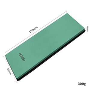 HSLINU 12000 Grit Japanese Knife Sharpening Stone for Kitchen Whetstone Mirror Polished Remove Burrs Anti-Slip Chef's Sharpening Stone with Rubber Base Green (Size : Small)