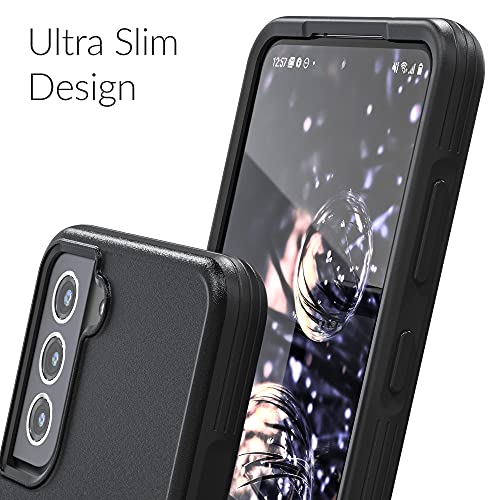 Crave Slim Guard for Galaxy S21 FE Case, Shockproof Case for Samsung Galaxy S21 FE 5G (6.4 inch) - Black