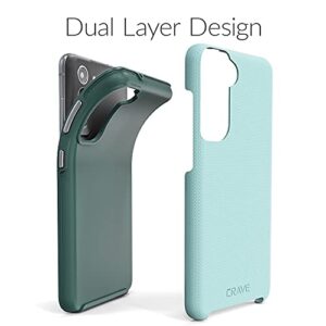 Crave Dual Guard for Samsung Galaxy S21 FE Case, Shockproof Protection Dual Layer Case for Samsung Galaxy S21 FE, S21 FE 5G - Aqua