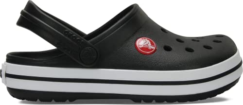 Crocs Unisex-Child Crocband Clogs (Todder Shoes), Black, 9 Toddler