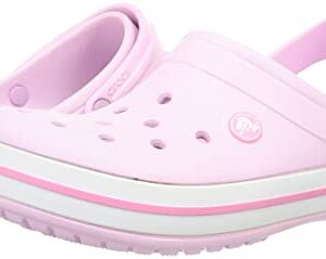 Crocs Unisex-Child Crocband Clogs (Todder Shoes), Ballerina Pink, 10 Toddler