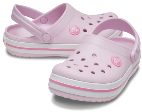 Crocs Unisex-Child Crocband Clogs (Todder Shoes), Ballerina Pink, 10 Toddler