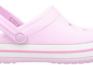 Crocs Unisex-Child Crocband Clogs (Todder Shoes), Ballerina Pink, 10 Toddler