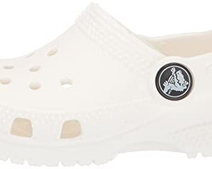 Crocs Kids' Classic Clog , White/White, 12 Little Kid