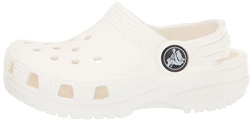 Crocs Kids' Classic Clog , White/White, 12 Little Kid