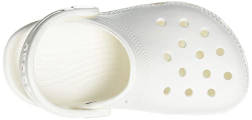 Crocs Kids' Classic Clog , White/White, 12 Little Kid