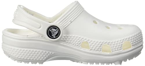 Crocs Kids' Classic Clog , White/White, 12 Little Kid