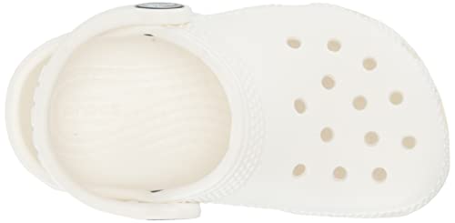 Crocs Kids' Classic Clog , White/White, 12 Little Kid