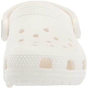 Crocs Kids' Classic Clog , White/White, 12 Little Kid