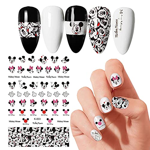 Cute Nail Stickers Cartoon Nail Art Decals 3D Self Adhesive Cute Anime Nail Sticker Nail Decoration for Girls Kids Women Manicure Tips Decoration Supplies (6 Sheets)