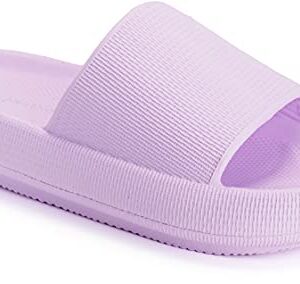 Joomra Womens Shower Slides Slippers Massage Foam Cushioning Bathroom Sandals Open Toe Pool Beach Ladies Outdoor Non Slip Soft Thick Sole Female Sandles Purple 37-38