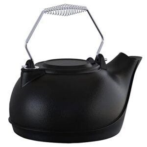 Fire Beauty Humidifying Iron Kettle，Stove Humidifier，Wood Stove Kettle，Cast Iron，Chrome handle