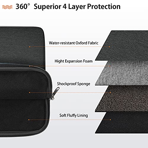 Laptop Sleeve 14 inch Laptop Case Protective Waterproof Bag Compatible with MacBook Pro 15,Chromebook 14,13.3-14 inch Acer/HP/Asus Notebook Computer