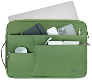 omnpak 13.6 inch macbook air case sleeve compatible with 14.2 inch macbook pro 2023(a2779/m2/m1 pro/max)/macbook air 13.6 m2/m1/macbook pro 13 m2/m1, water repellent laptop case with handle