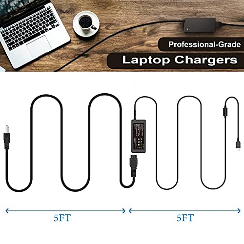 Universal Chromebook Charger USB C for Hp 65W 45W USB-C Laptop Charger,Replacement for Lenovo Thinkpad/Yoga,Dell Chromebook 3100,Latitude 5420,Asus,Samsung,Acer,Google Series Type C Power Adapter Cord