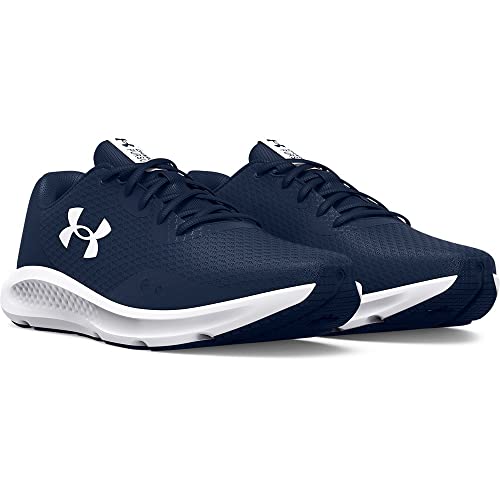 Under Armour Men's Charged Pursuit 3 Running Shoe, Academy Blue (401)/White, 9