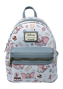 loungefly disney dumbo allover print womens double strap shoulder bag purse