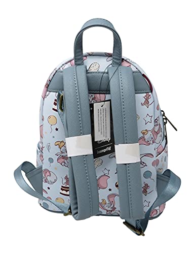 Loungefly Disney Dumbo Allover Print Womens Double Strap Shoulder Bag Purse