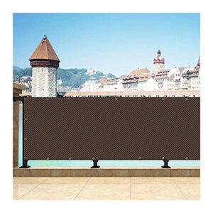 lixiong sunshade netting, rectangle sunblock fabric privicy canopy, 95% sunlight shelter shade cloth net for backyard patio, custom size, silent in the wind (color : brown, size : 0.6x2cm)
