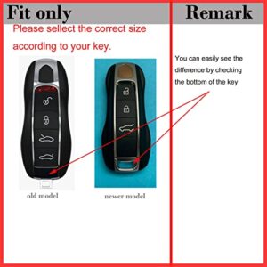 Zorratin (3-pieces) Center + Side Key Fob Casing Cover for Newer Porsche Panamera 2017+ Cayenne 2018+ 911 2020+ Taycan