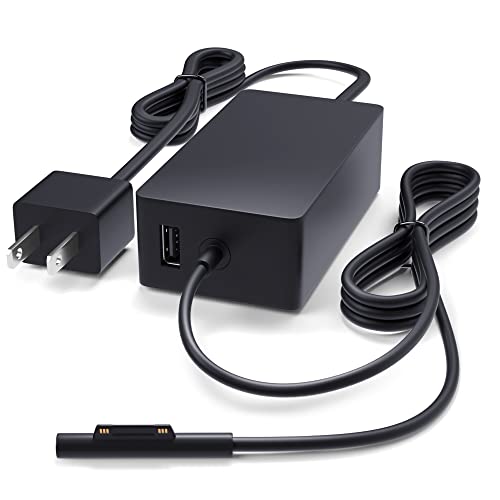 PowerSource 65W 44W 36W 24W UL Listed Charger for Microsoft Surface Pro 8 Pro X Pro 7 Pro 6 Pro 5 Pro 4 Pro 3, Surface Laptop 1 2 3 4, Surface GO 1 2, Pro 1706 & Pro X Power-Supply Charger Cord