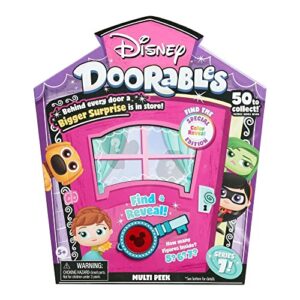 disney doorables peek series 7 featuring special edition color reveal characters, includes 5, 6, or 7 collectible mini figures, styles may vary, kids toys for ages 5 up,multi-color