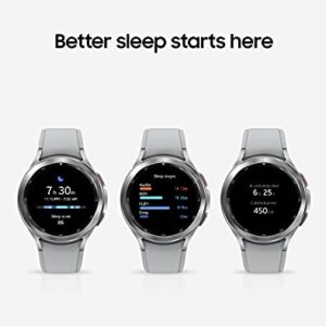 SAMSUNG Galaxy Watch 4 Classic 46mm Smartwatch with ECG Monitor Tracker for Health, Fitness, Running, Sleep Cycles, GPS Fall Detection, Bluetooth, US Version, Silver