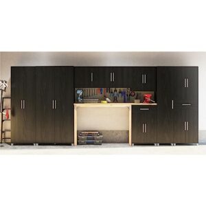 SystemBuild Evolution Camberly 24" Utility Storage Cabinet, Black Oak