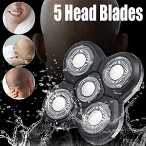 5 Head , 2PCS Shaver Blade Heads Shaver Replacement for electric razor Shaving Bald Tool, Head and Face shaver head, Not Fit for Remington Razors and Skull Rotary Razors