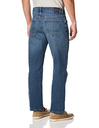 Nautica Men's Relaxed Fit Jeans, Gulf Stream Wash, 42W 30L