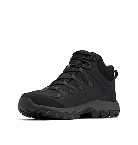 Columbia Men's Buxton Peak Mid II Hiking Shoe, Black/Shark, 10