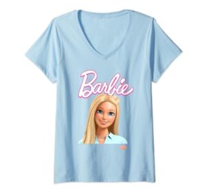 barbie dreamhouse adventures barbie portrait v-neck t-shirt