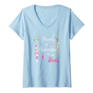 Barbie 60th Anniversary Power of Possibilities V-Neck T-Shirt