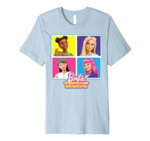 barbie dreamhouse adventures 4 square dreamhouse premium t-shirt