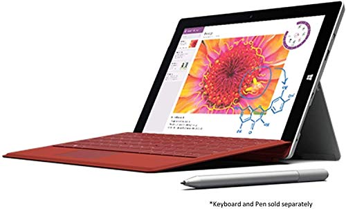 Microsoft Surface 3 10.8 FHD (1920x1280) Touchscreen 2-in-1 Education and Business Laptop Tablet (Intel Quad-Core Atom x7-Z8700, 4GB RAM, 64GB SSD) Mini DP, WiFi AC, Webcam, Windows 10 Pro (Renewed)